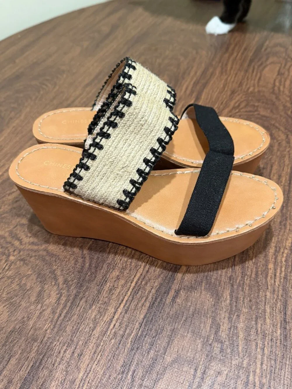 Chinese Laundry Platform Wedge Sandals Size 7